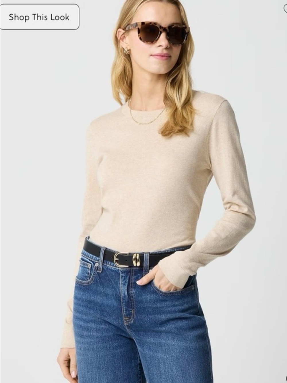 J CREW FACTORY Women’s Teddie Sweater Tan M